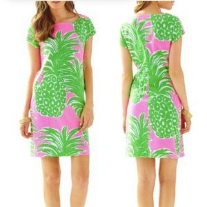 Lilly Pulitzer Loren Pink Pout Flamenco Pima Cotton Printed Dress
